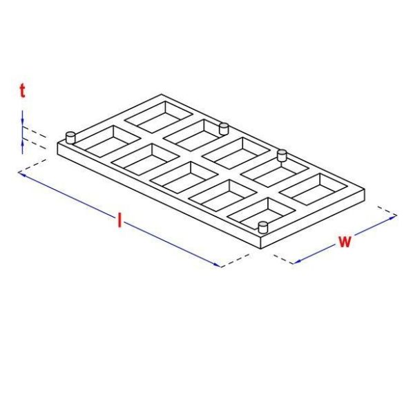 Cales charpente Ép.10mm 50x100 mm hapax - 250 pcs