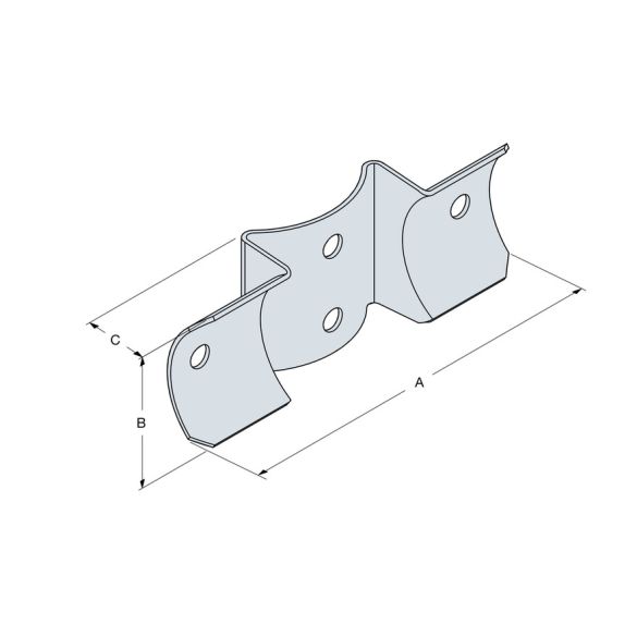 Connecteur pour bois rond Ø 80 à 120mm rfc80/120 simpson