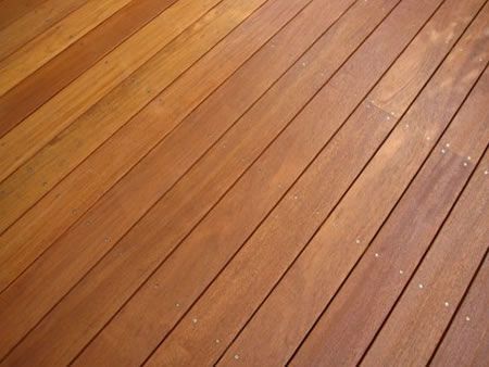 Lame de terrasse merbau lisse à visser 2100 x 140 x 20 mm