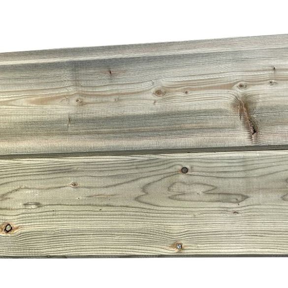 Bardage sapin réversible 2700x145x22 mm traité classe 3 vert