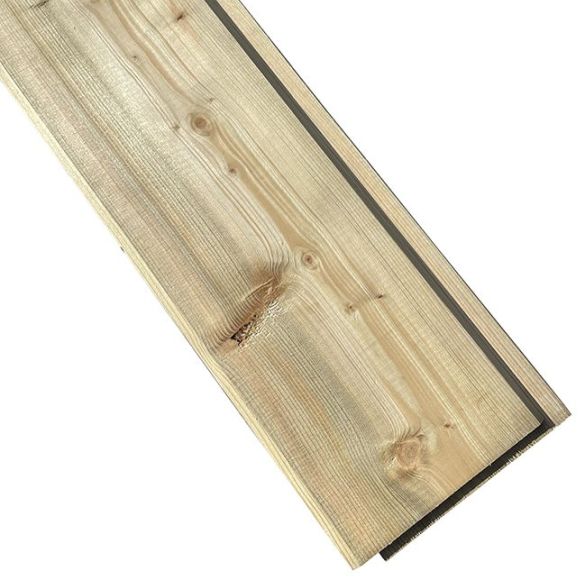 Bardage sapin réversible 2700x145x22 mm traité classe 3 vert