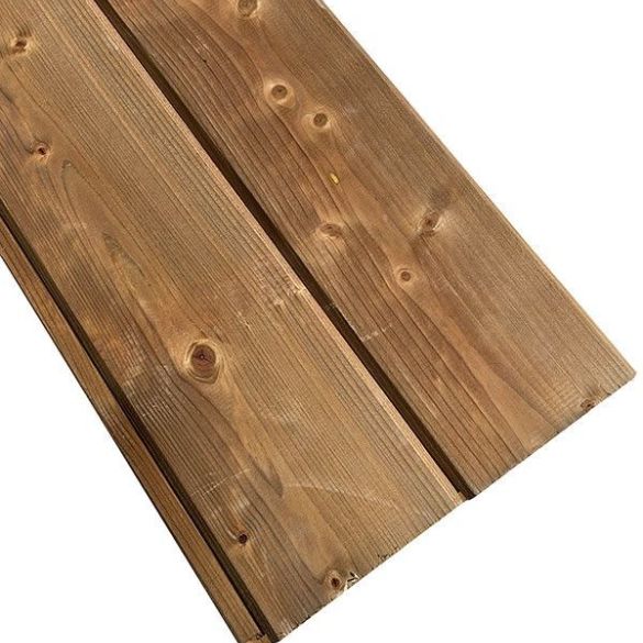Bardage sapin réversible 3000x145x22 mm traité classe 3 marron