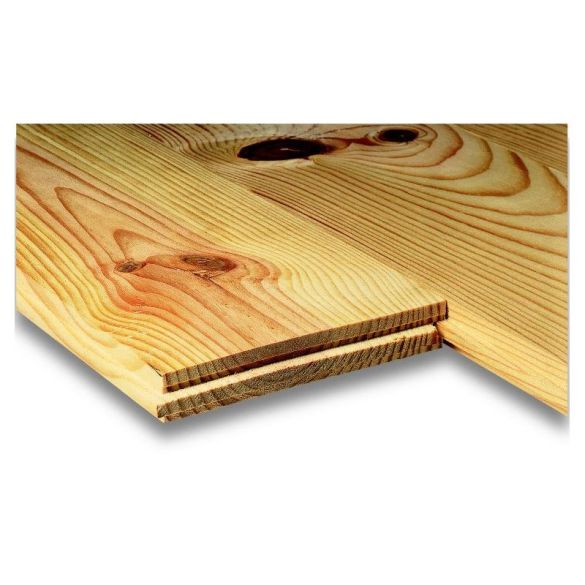 Parquet pin massif à clouer 200x14 cm - choix noueux