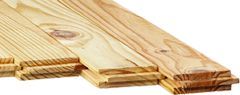 Parquet pin massif à clouer 200x14 cm - choix noueux