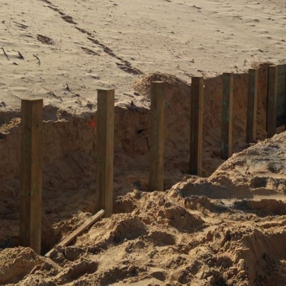 Planche pour mur de soutènement bois 40x200x2400 mm en pin classe 4 