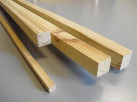 Carrelet en pin 40x40 mm longueur 2,00 m