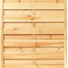 Claustra bois vertical à lames alternées 90x180 cm en pin traité classe 4 - debarge