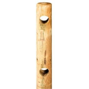 Rondin 2 perçages traversants Ø14x150 cm
