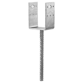 Pied de poteau en u à sceller ppd80/70g - simpson strong-tie
