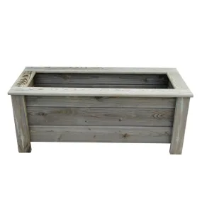 Jardiniere long 150x larg 40x haut 50 cm en bois traité classe 4