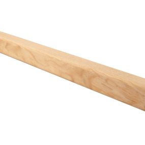 Baguette d'angle bords arrondis en pin des landes 24x24 mm long. 2,40 m
