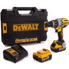 Perceuse visseuse percussion 18v 5ah li-ion couple 95 nm + 2 batteries | dewalt dcd996p2 