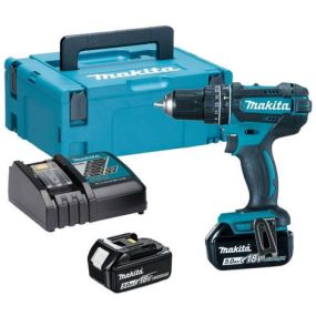 Perceuse visseuse percussion 18v li-ion 5ah Ø13 mm dhp482rtj | makita