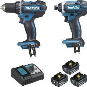 Pack 2 outils 18v perceuse visseuse ddf482 + visseuse à chocs dtd152 makita | dlx2127j1 