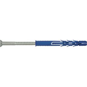 25 chevilles à frapper 10x160 mm pour matériaux creux - nylon tête fraisée - rawl
