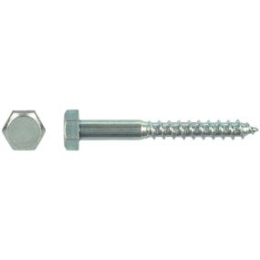 Vis bois tirefond tête hexagonale Ø10x80 mm din 571 zingué - 100 pcs