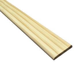 Chant plat 2 arrondis en pin des landes 40x6 mm long. 2,40 m