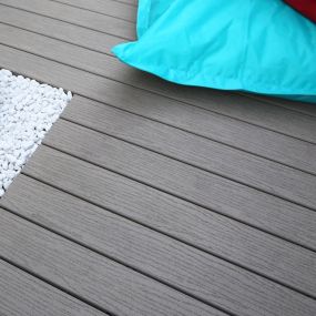 Lame terrasse composite classic gris 3050x127x20 mm à clipper - fiberon