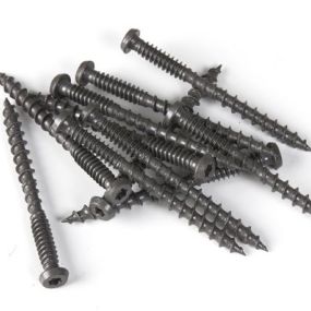 Vis inox cobra gris 5x63 mm pour lame terrasse composite - blister de 100 pcs