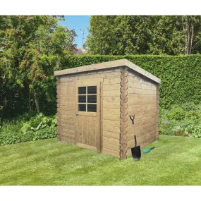 Abri jardin passau 198 x 198 cm toit plat - 3,92 m² - s8604