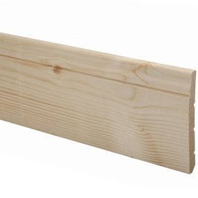 Plinthe stylobate en sapin style louis xv 140x16 mm l. 2,40 m