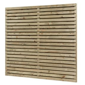 Panneau pare-vue bois strada 180x178 cm traité autoclave