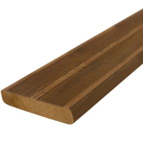 Lame pin du nord strié marron 4,80m - 145x27 mm - classe 4