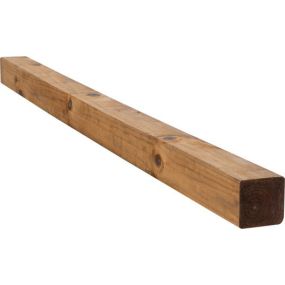 Poteau bois 9x9 cm long. 2,00 m en pin traité classe 4 marron
