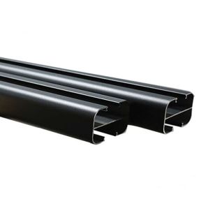 Poteau alu first 2300x74x48 mm pour clôture bali evoluclos - ral 7016