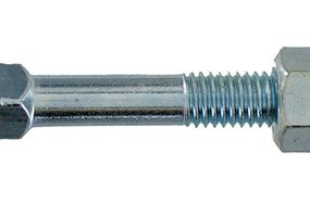 Boulon trcc avec écrou Ø 12x180 mm - acier zingué - boîte de 25