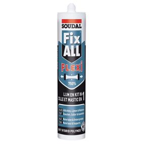 Mastic colle fix all flexi blanc 290 ml - 105029 - soudal 