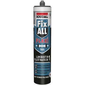 Mastic colle fix all flexi gris 290 ml - 105030 - soudal