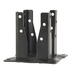 Pied de poteau 4 angles noir - ag527pb - simpson strong-tie