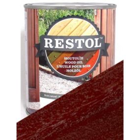 Huile protection bois brun exotique 2,5l restol