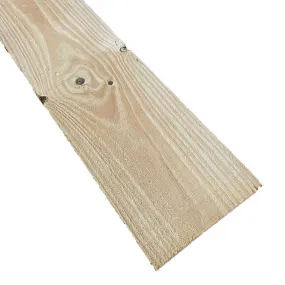Volige pin brut traité classe 2 - 2400x200x18 mm