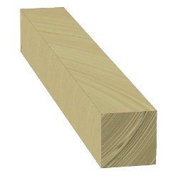 Poteau bois 12x12 cm long. 1,00 m en pin traité classe 4
