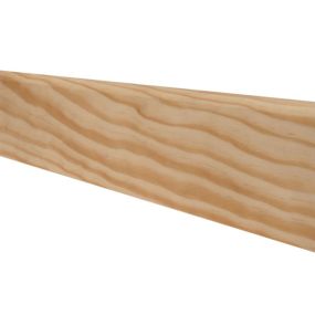 Plinthe en pin des landes sans noeud bord arrondi 100x10 mm l. 2,00 m