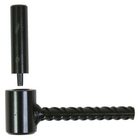 Gond Ø 14mm parpaing/brique l. 130 mm noir - scellement chimique - tige diam. 10mm