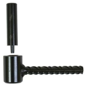 Gond Ø 16mm parpaing/brique l. 130 mm noir - scellement chimique - tige diam. 10mm