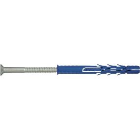 25 chevilles à frapper 10x120 mm pour matériaux creux - nylon tête fraisée - rawl