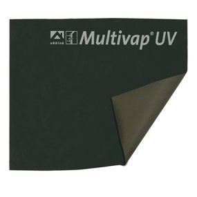 Film pare pluie multivap black uv - 1,50 x 50 m pour bardage claire voie - ubbink