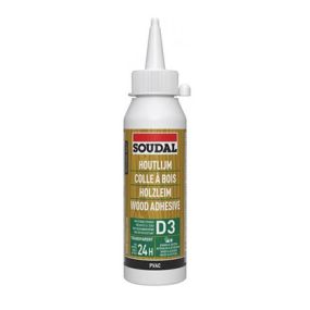 Colle à bois d3 résistant à l'eau 250g - 103968 - soudal
