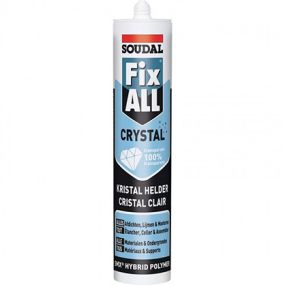 Mastic colle fix all flexi crystal 290 ml - 110980 - soudal 