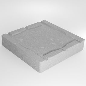 Dalle stabilisatrice 250x250x46 mm pour plot pvc terrasse alkern