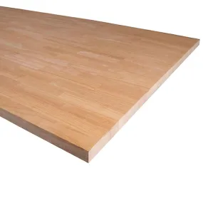 Panneau lamellé-collé hévéa abouté 450x110 cm Ép. 44 mm - qualité a/b