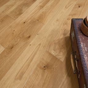Parquet contrecollé chêne vernis mat miel 1210x139x12 mm - alto 139 unifit intenso - panaget