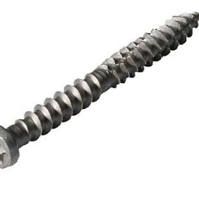 Vis inox 5x50 mm gris pour terrasse composite silvadec - blister de 50 pcs