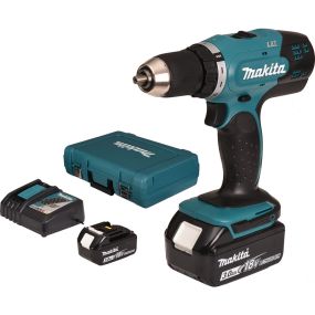 Perceuse visseuse 18 v li-ion 3ah 13 mm ddf453sfe + 2 batteries + chargeur rapide | makita