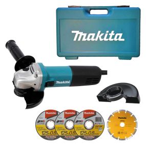 Meuleuse d'angle Ø 125mm 840w + coffret makpac | makita 9558hnrgk1
