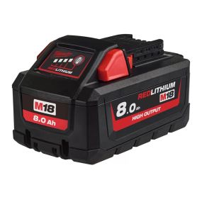 Batterie 18v 8,0 ah red lithium high output m18 hb8 | milwaukee 4932464260